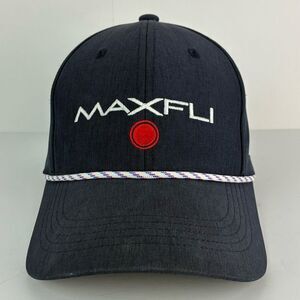 Maxfli Hat Cap Snap Back Mens Navy White Golf Tour Rope Trucker Hat